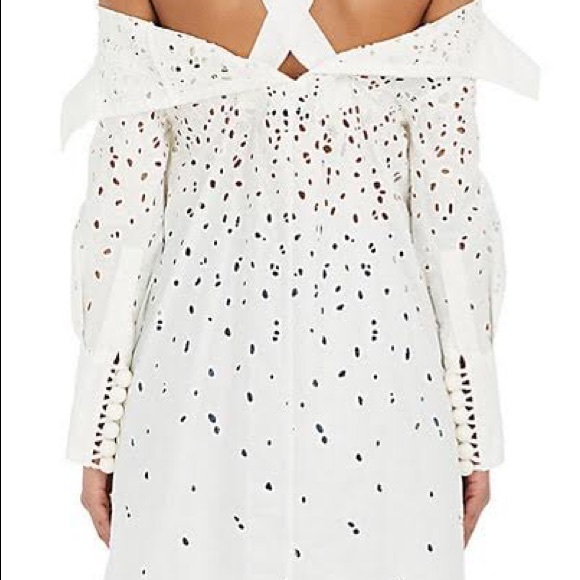 PROENZA SCHOULER Off-the-shoulder Eyelet Dress - Picture 3 of 6